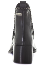 Leather boots with heel - Image n°6
