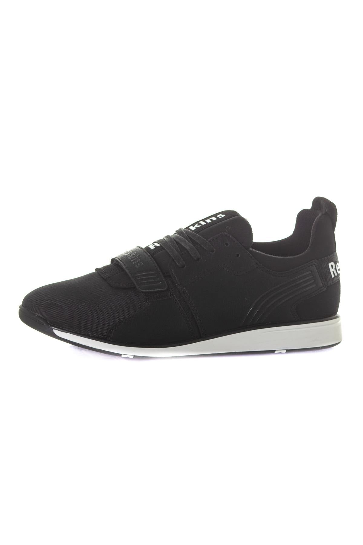 Black dual material sneakers - Image n°7