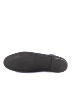 Navy blue leather boots - Image n°6