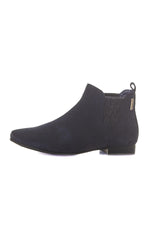 Navy blue leather boots - Image n°9