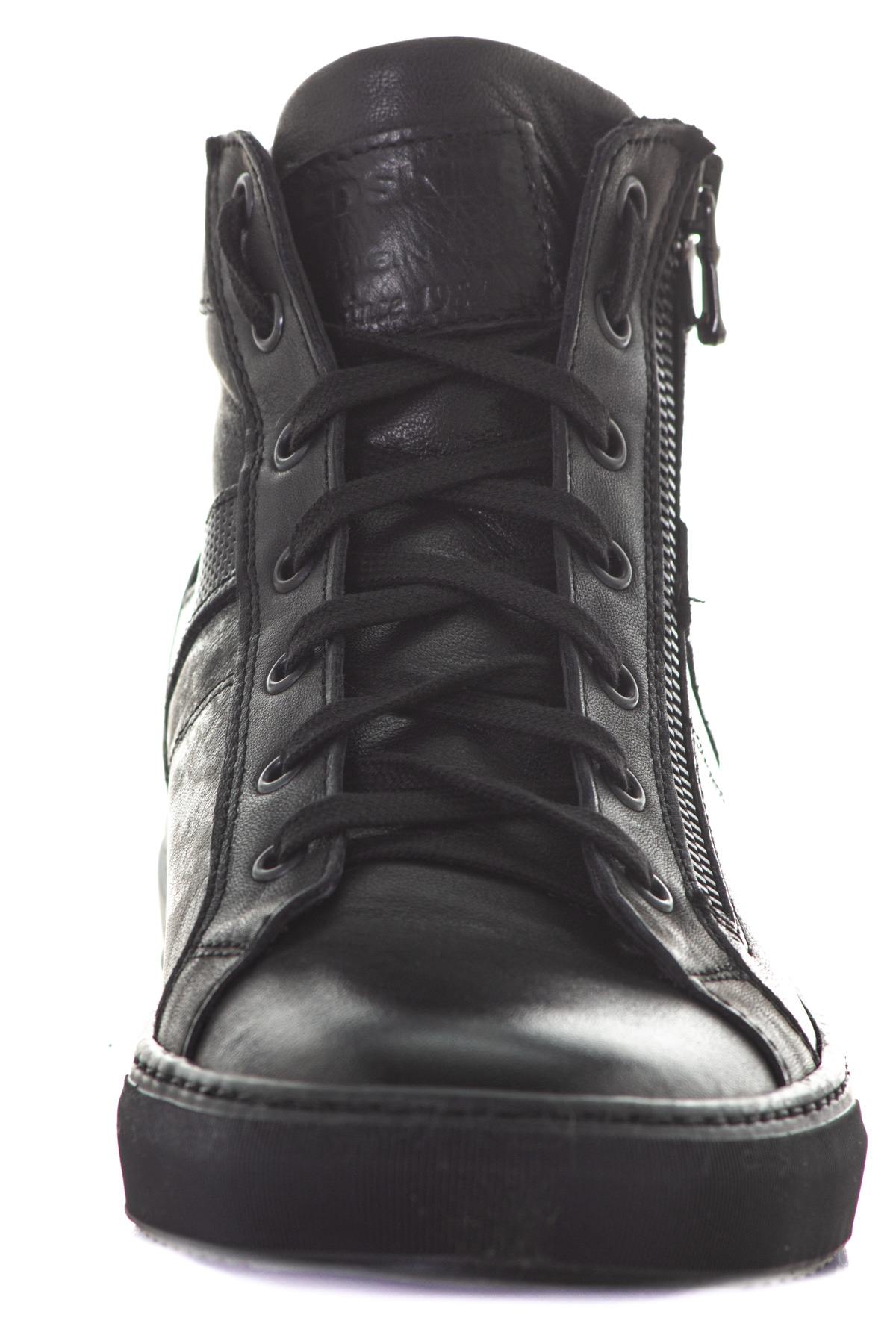 High-top leather sneakers - Image n°5