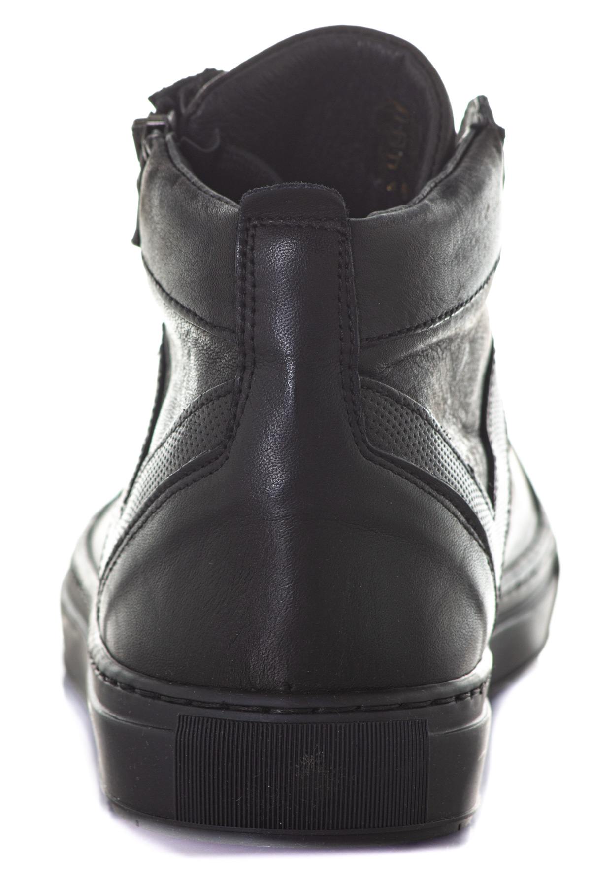 High-top leather sneakers - Image n°6