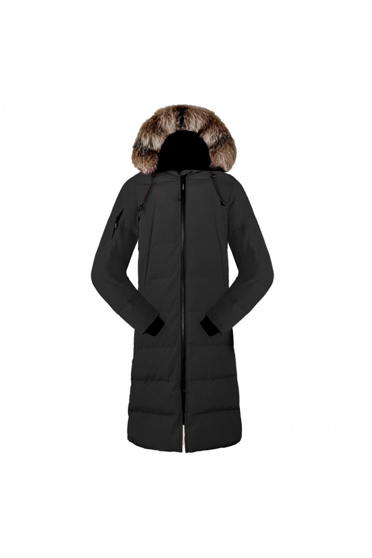 Women's long black jacket - Image n°9