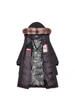 Women's long black jacket - Image n°11