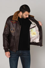  Brown aviator with patches - Image n°6