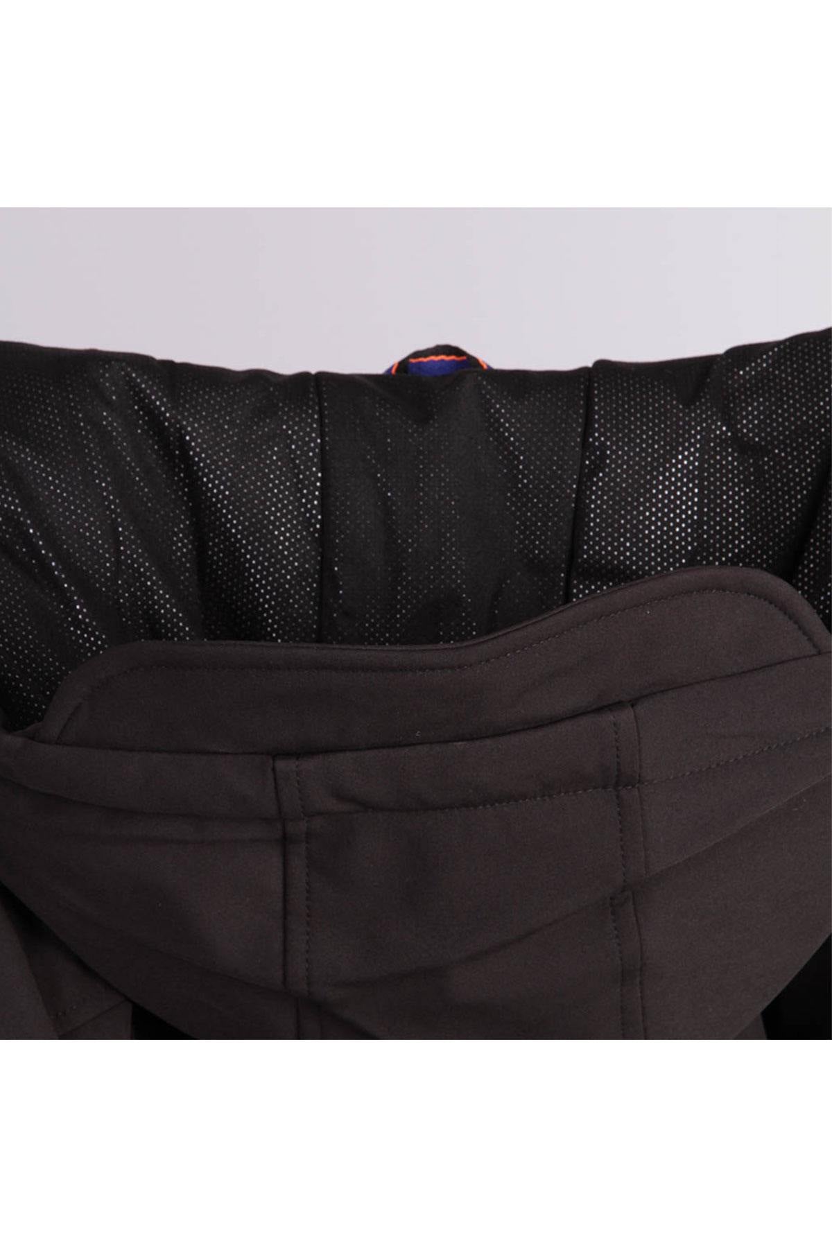 Men's black polyester jacket - Image n°8