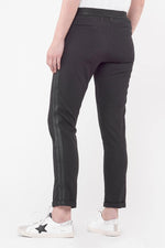 Women's black polyester pants - Image n°2