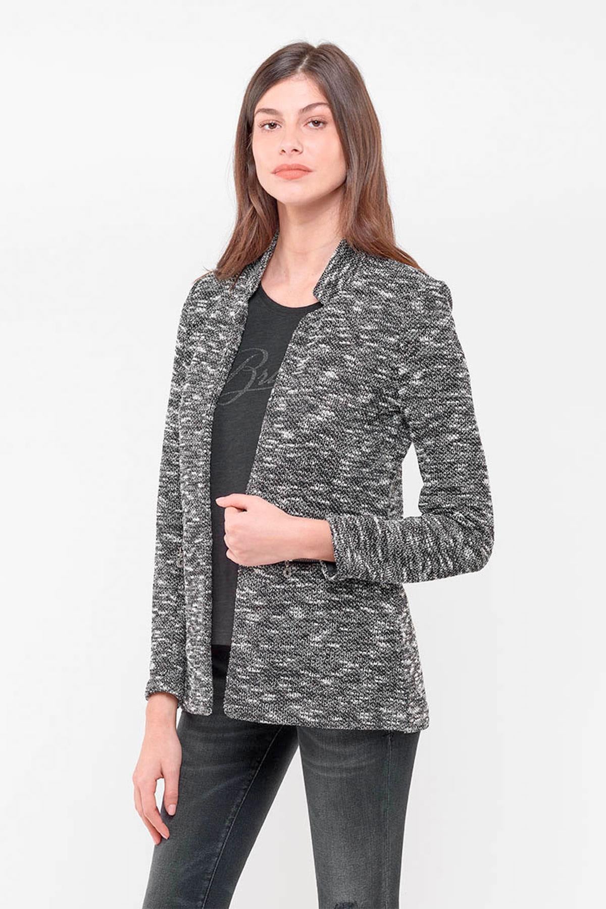 Women's cotton polyester jacket - Image n°3