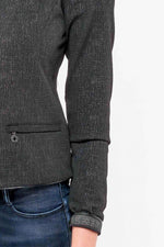 Black zipped jacket with pockets - Image n°3