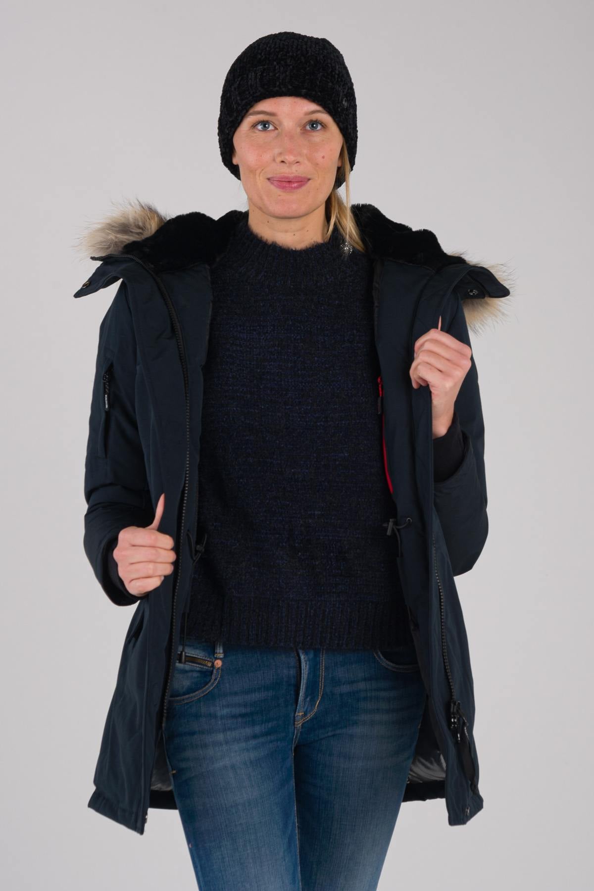 Women's parka with hood - Image n°5