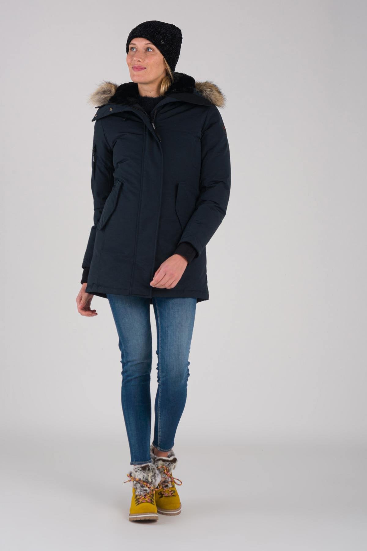 Women's parka with hood - Image n°6