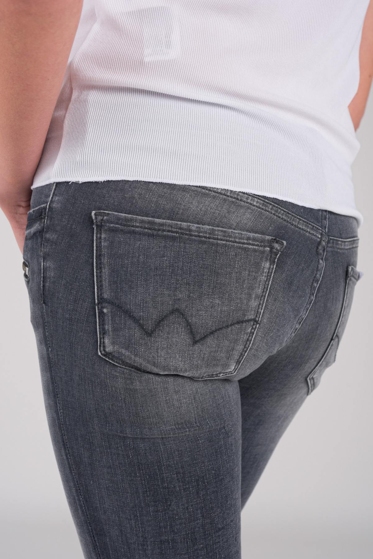 Gray jeans with fanc edges - Image n°2