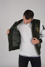 Khaki and white American teddy jacket - Image n°7