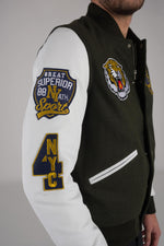 Khaki and white American teddy jacket - Image n°11