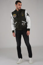 Khaki and white American teddy jacket - Image n°3