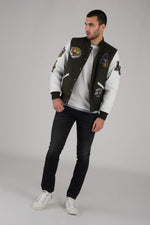Khaki and white American teddy jacket - Image n°5