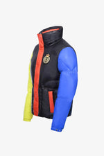 Black blue red and yellow nylon jacket - Image n°11
