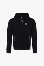 Black rhinestone hooded sweatshirt - Image n°7