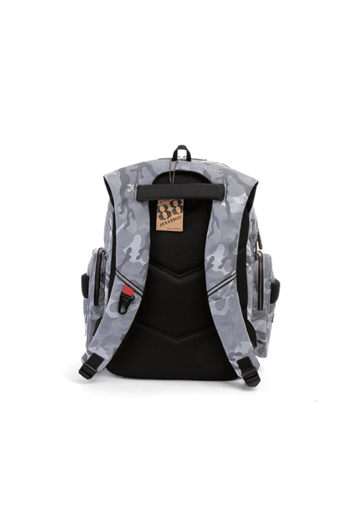 Gray camouflage aviation backpack - Image n°3