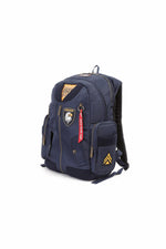 Navy blue aviator style backpack - Image n°2