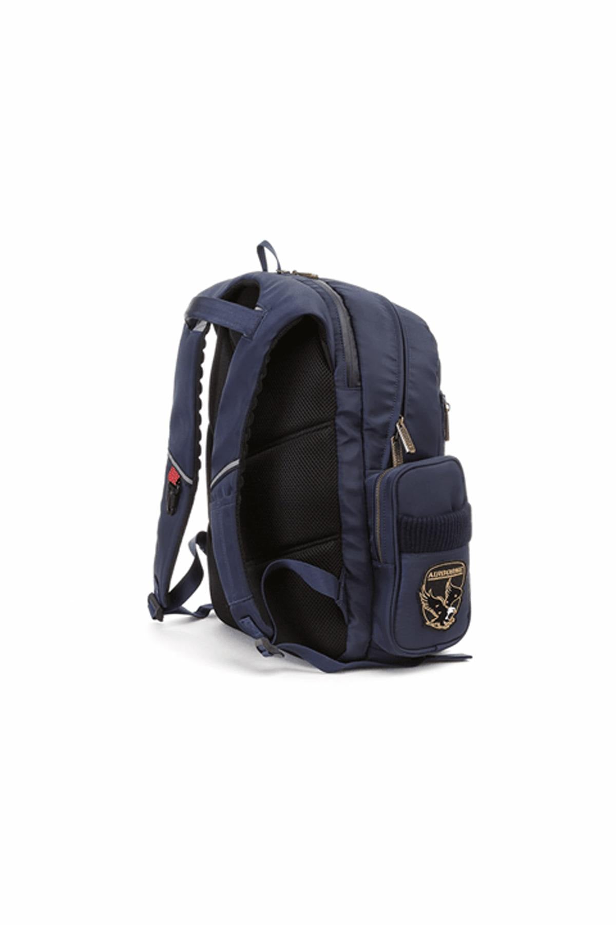 Navy blue aviator style backpack - Image n°4