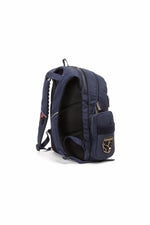 Navy blue aviator style backpack - Image n°4