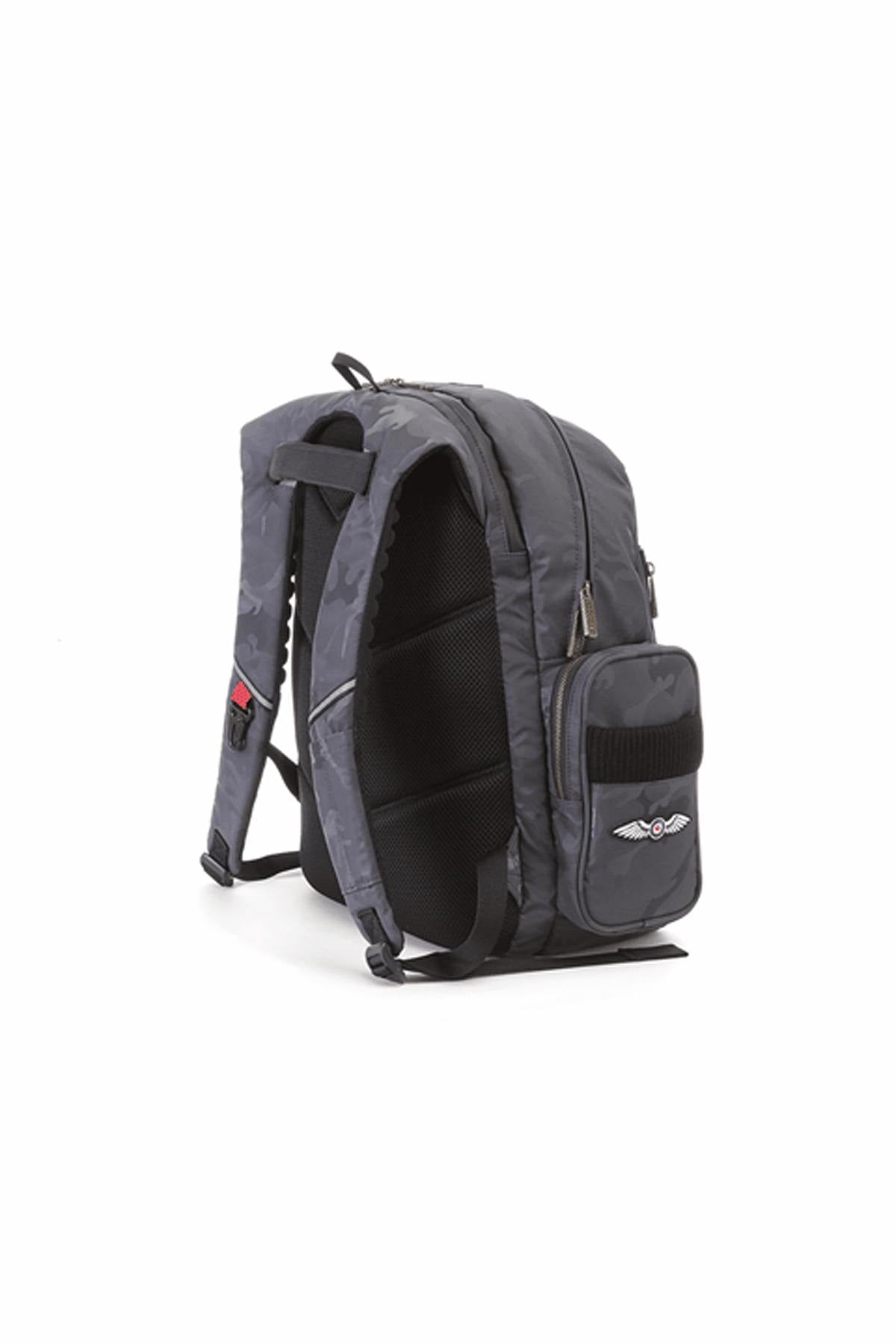 Blue gray camouflage backpack - Image n°3