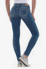 Slim fit stretch jeans with push-up effect - Image n°1