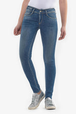 Slim fit stretch jeans with push-up effect - Image n°3