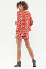 Japanese flower pattern blazer jacket - Image n°2