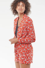 Japanese flower pattern blazer jacket - Image n°3