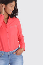 Light orange shirt for women - Image n°1
