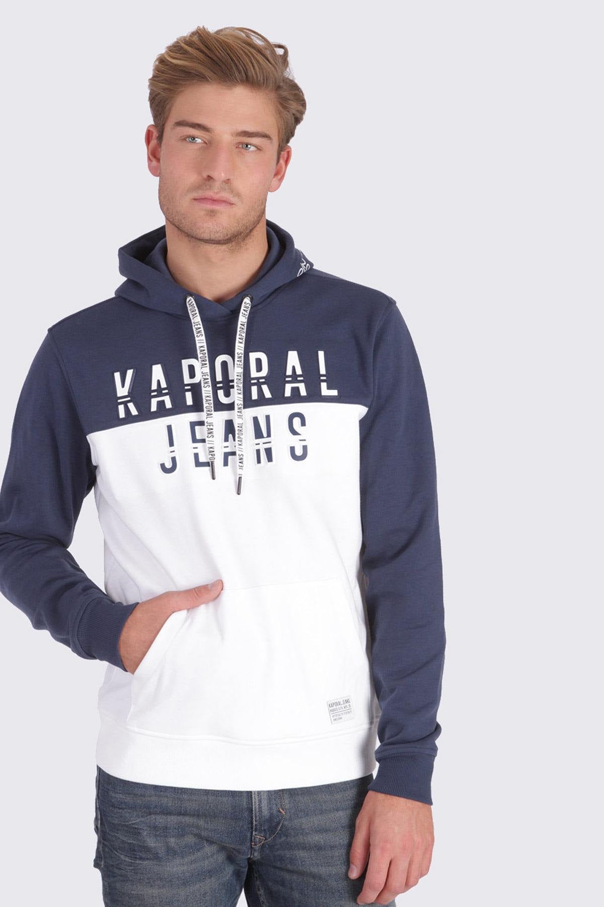 Blue and White Hoodie - Image n°1