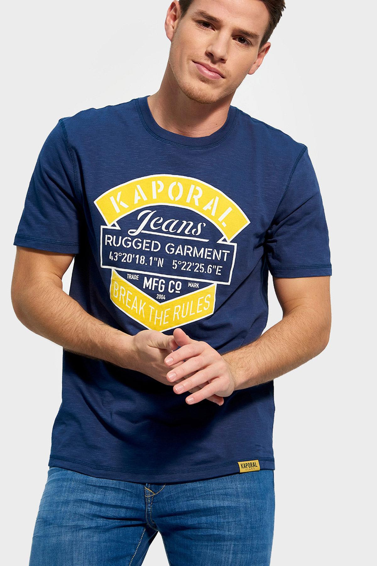 Men's navy blue t-shirt - Image n°1