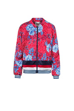 Women's red floral jacket - Image n°5