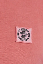 Men's pink short-sleeved polo shirt - Image n°4