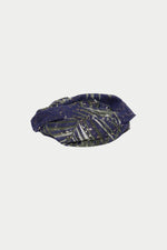 Navy blue mid-season scarf - Image n°1