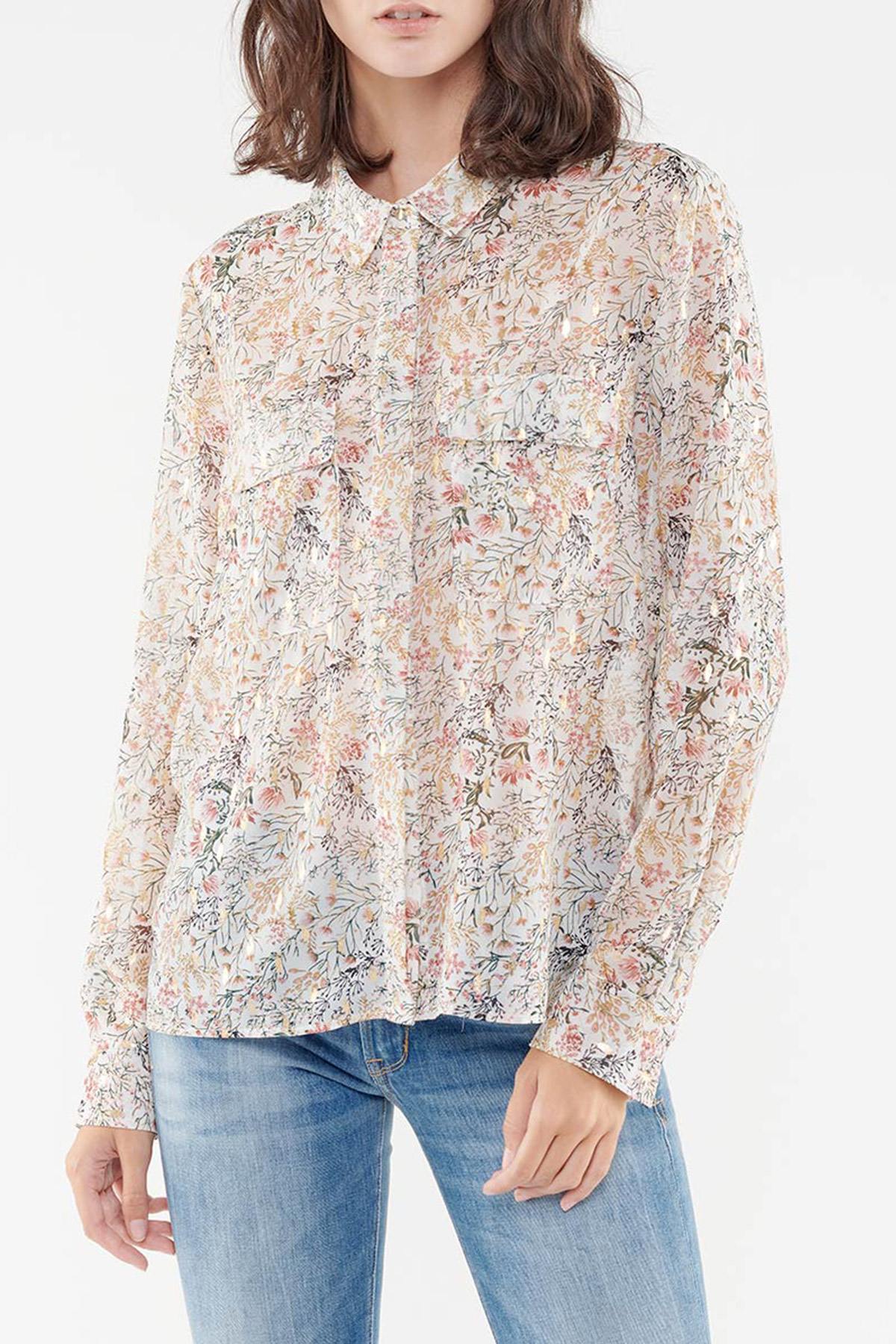Women's light floral shirt - Image n°5