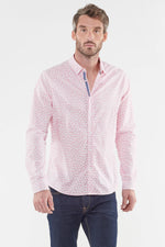 White shirt with red patterns - Image n°1