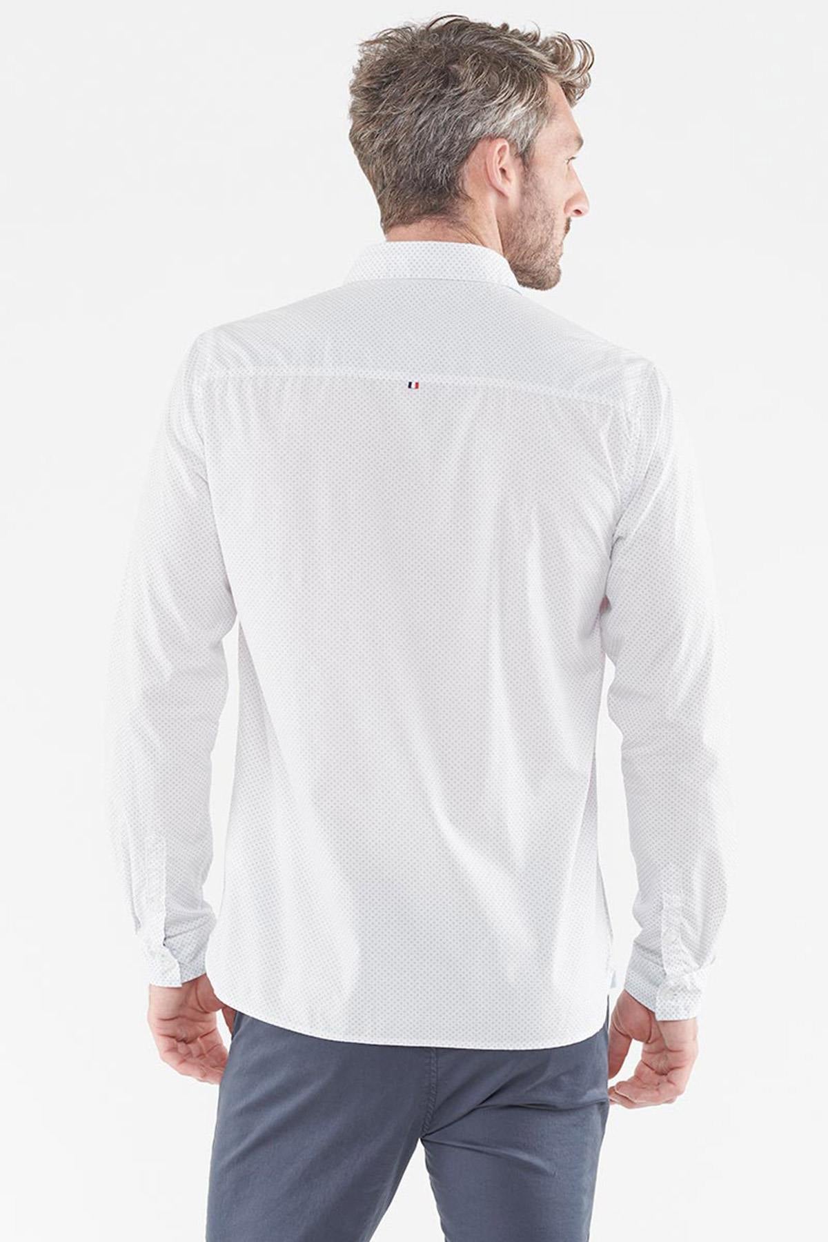 White simple pattern shirt - Image n°2