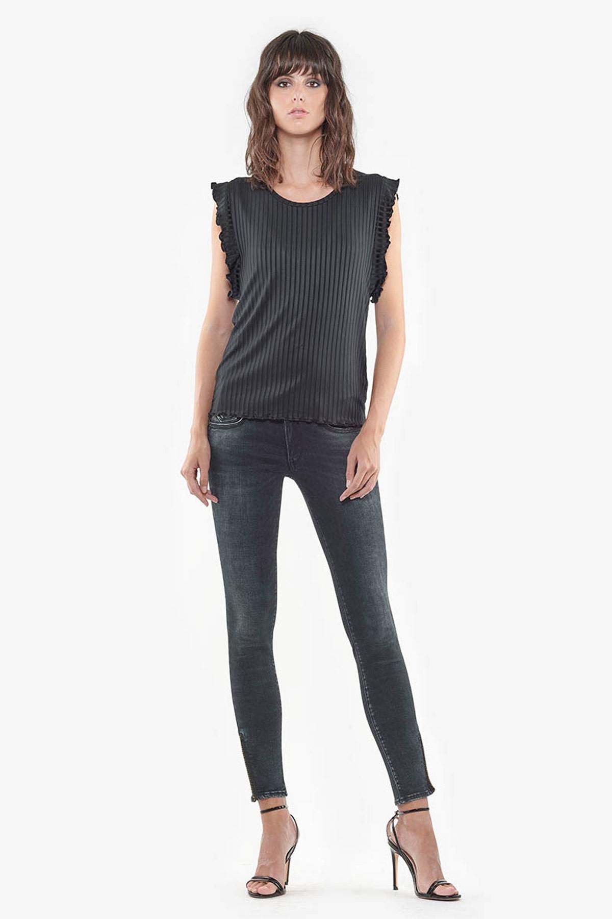 Women's slim washed jeans - Image n°3