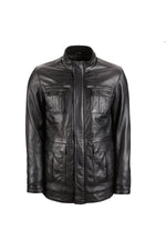 Men's genuine leather coat - Image n°1