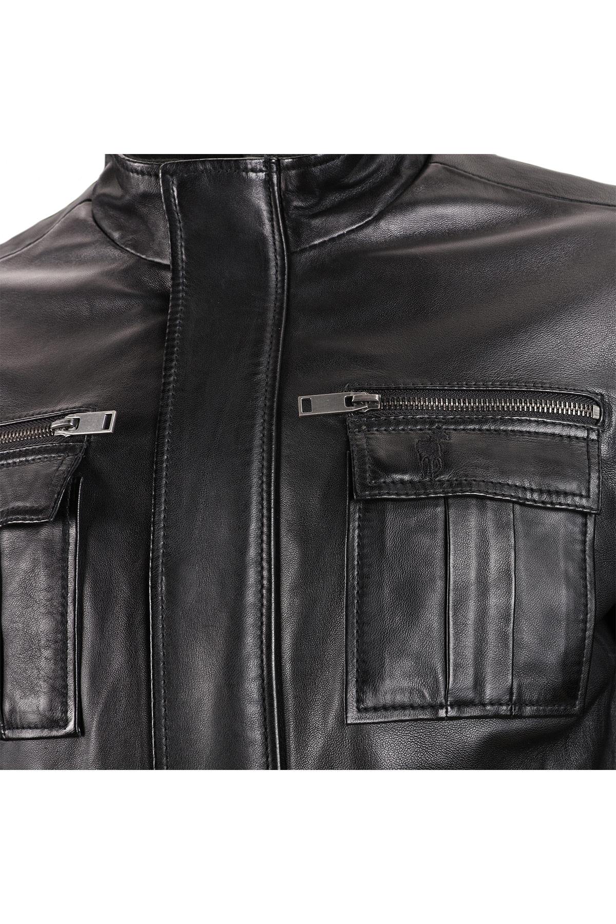 Men's genuine leather coat - Image n°2