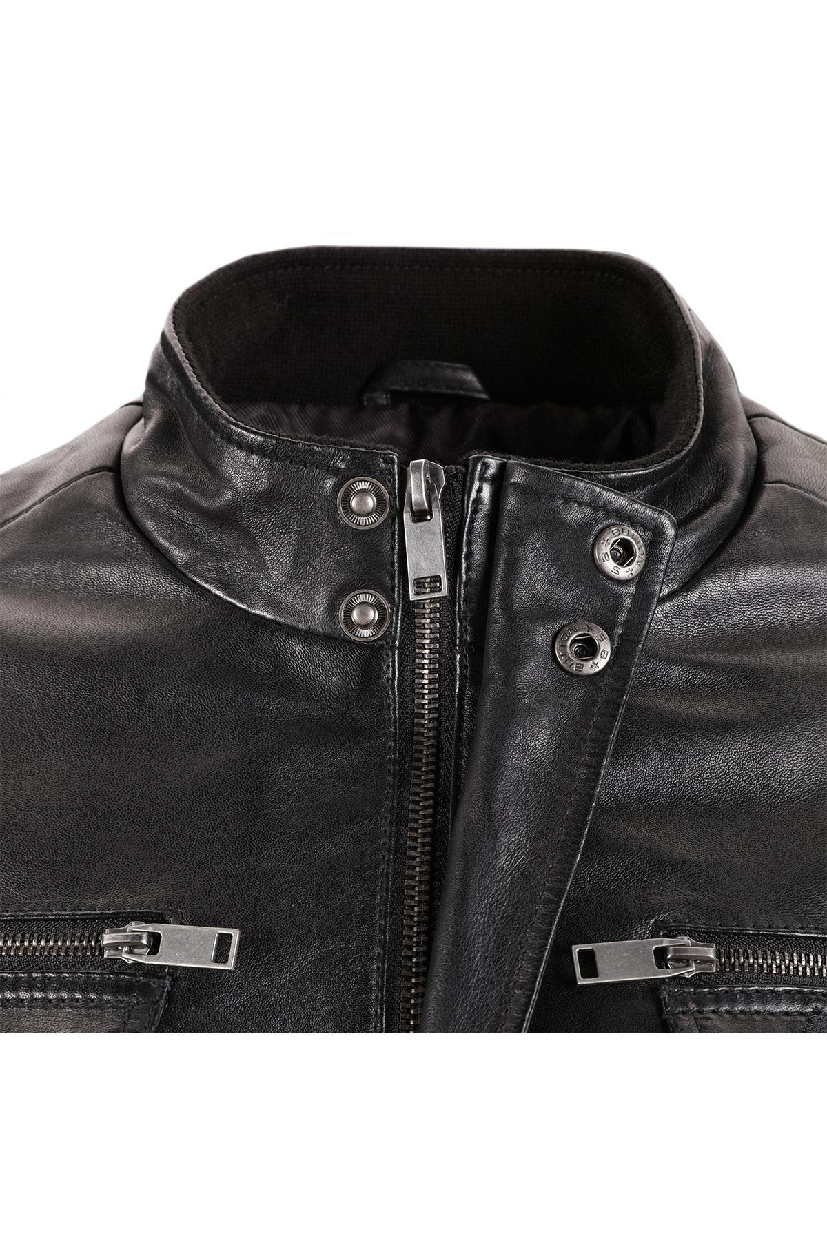 Men's genuine leather coat - Image n°4