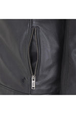 Men's black shirt collar jacket - Image n°4