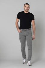 Slim fit gray battle pants - Image n°2