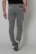Slim fit gray battle pants - Image n°4