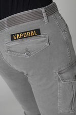 Slim fit gray battle pants - Image n°5