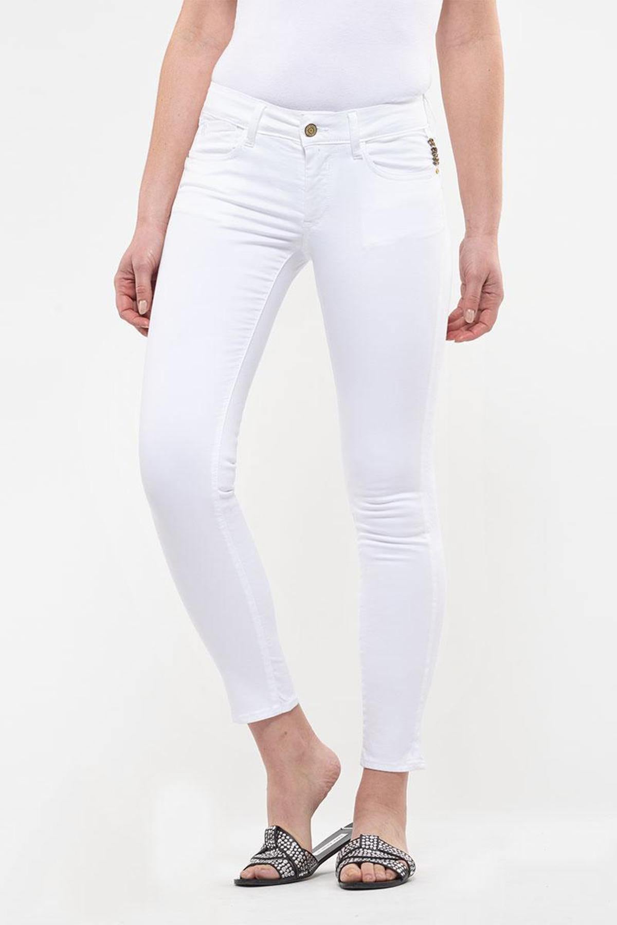 White slim jeans with push-up buttocks - Image n°5