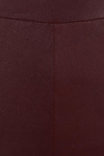 Women's red leather pants - Image n°4